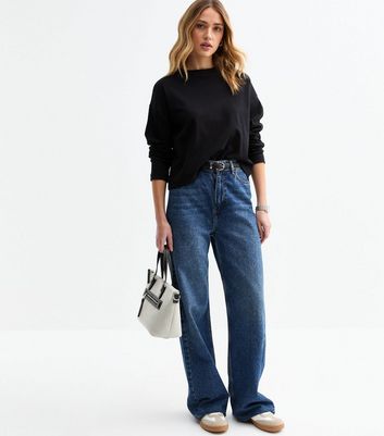 Black Premium Heavyweight Cotton Long Sleeved Boxy T-Shirt