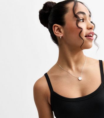 Girls Black Ribbed Strappy Dress