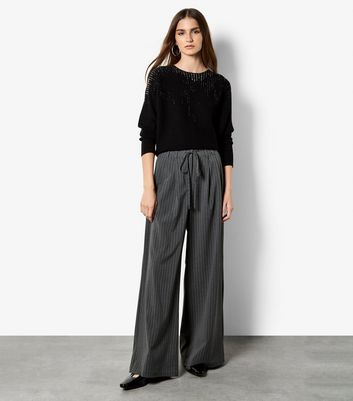 Apricot Black Gradual Sparkle Batwing Jumper