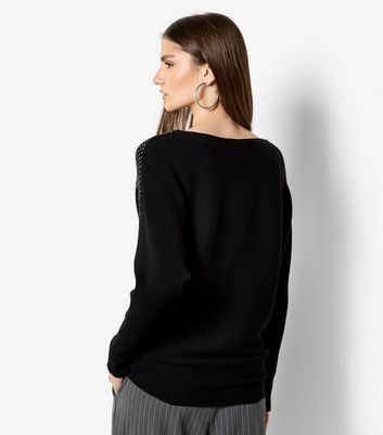 Apricot Black Gradual Sparkle Batwing Jumper 3 Apricot Black Gradual Sparkle Batwing Jumper