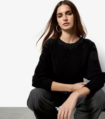 Apricot Black Gradual Sparkle Batwing Jumper 5 Apricot Black Gradual Sparkle Batwing Jumper