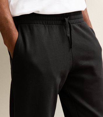 Black Regular Drawstring Waist Joggers 3 Black Regular Drawstring Waist Joggers