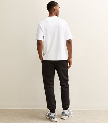 Black Regular Drawstring Waist Joggers 4 Black Regular Drawstring Waist Joggers