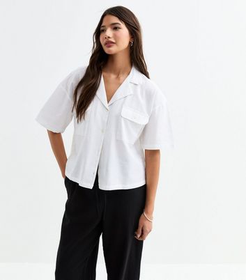 White Oversized Boxy Fit Shirt 3 White Oversized Boxy Fit Shirt
