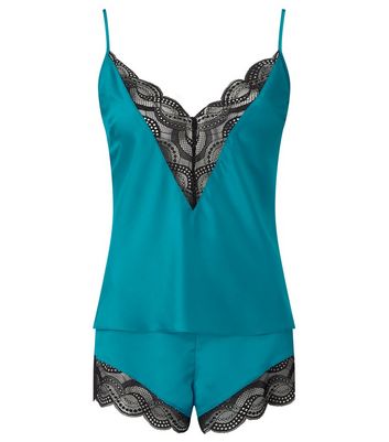 Ann Summers Teal Adoration Pyjama Cami Set 6 Ann Summers Teal Adoration Pyjama Cami Set