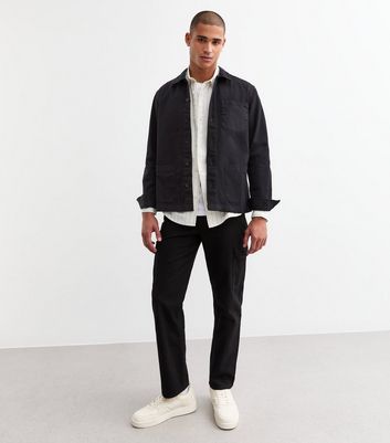Black Regular Heavyweight Twill Shacket
