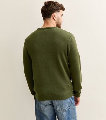 Dark Green Relaxed Cable Knit Long Sleeve Jumper 4 Dark Green Relaxed Cable Knit Long Sleeve Jumper