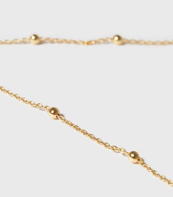 18ct Gold Plated Ball Chain Necklace 4 18ct Gold Plated Ball Chain Necklace