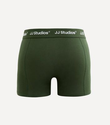 Jack & Jones Green Pack of 3 Logo Waistband Boxers 3 Jack & Jones Green Pack of 3 Logo Waistband Boxers