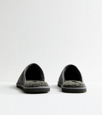 Jack & Jones Dark Grey Faux Suede Slippers