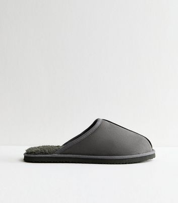 Jack & Jones Dark Grey Faux Suede Slippers