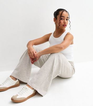 Girls Grey Waffle Texture Joggers 3 Girls Grey Waffle Texture Joggers