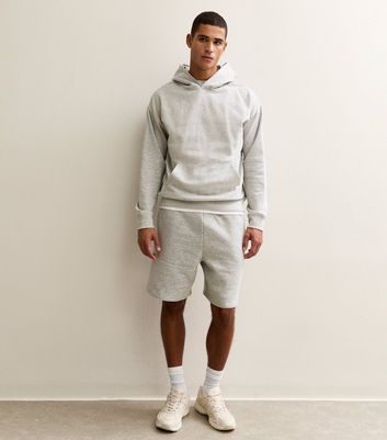Grey Marl Regular Drawstring Shorts