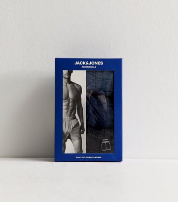 Jack & Jones Pack of 3 Navy Boxers 4 Jack & Jones Pack of 3 Navy Boxers