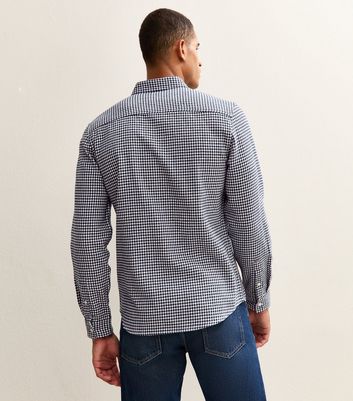 Blue Regular Fit Gingham Print Flannel Shirt 4 Blue Regular Fit Gingham Print Flannel Shirt