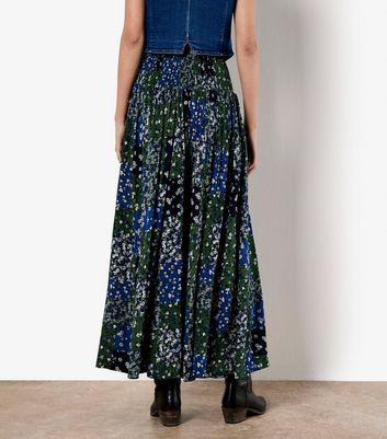 Apricot Navy Floral Print Wide Leg Trousers 3 Apricot Navy Floral Print Wide Leg Trousers