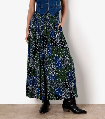 Apricot Navy Floral Print Wide Leg Trousers 5 Apricot Navy Floral Print Wide Leg Trousers