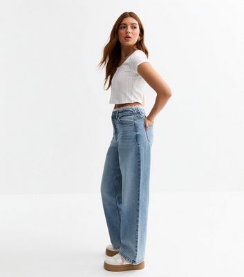 Girls Blue Lace Trim Denim Jeans 4 Girls Blue Lace Trim Denim Jeans