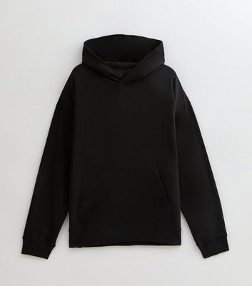 Black Oversized Jersey Hoodie 6 Black Oversized Jersey Hoodie