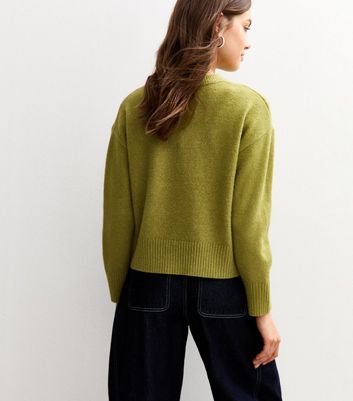 Petite Green Midweight Knit Jumper