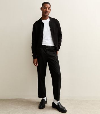 Black Regular Fit Long Sleeve Knitted Shacket 3 Black Regular Fit Long Sleeve Knitted Shacket