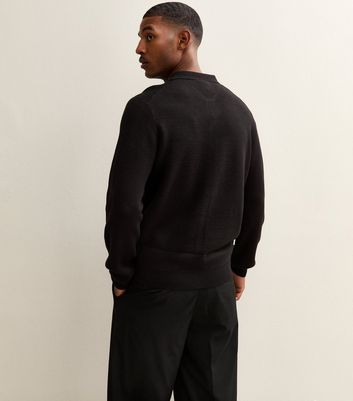 Black Regular Fit Long Sleeve Knitted Shacket 4 Black Regular Fit Long Sleeve Knitted Shacket