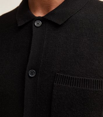 Black Regular Fit Long Sleeve Knitted Shacket 5 Black Regular Fit Long Sleeve Knitted Shacket