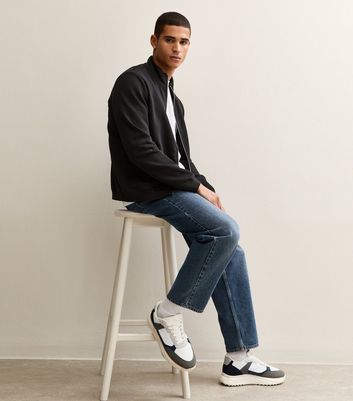 Black Zip Up High Neck Sweatshirt 3 Black Zip Up High Neck Sweatshirt