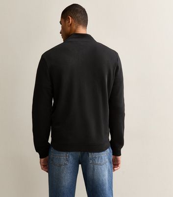 Black Zip Up High Neck Sweatshirt 4 Black Zip Up High Neck Sweatshirt