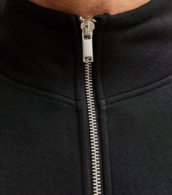 Black Zip Up High Neck Sweatshirt 5 Black Zip Up High Neck Sweatshirt