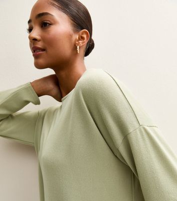 Light Green Soft Touch Long Sleeve Top
