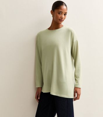 Light Green Soft Touch Long Sleeve Top