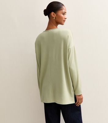 Light Green Soft Touch Long Sleeve Top