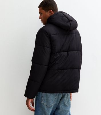 Black Regular Fit Ripstop Puffer Jacket 4 Black Regular Fit Ripstop Puffer Jacket