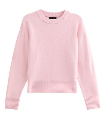 Bright Pink Crew Neck Jumper 6 Bright Pink Crew Neck Jumper