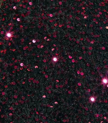 Burgundy Velvet Sequin Embellished T-Shirt