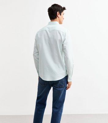 Light Blue Regular Striped Cotton Shirt 4 Light Blue Regular Striped Cotton Shirt