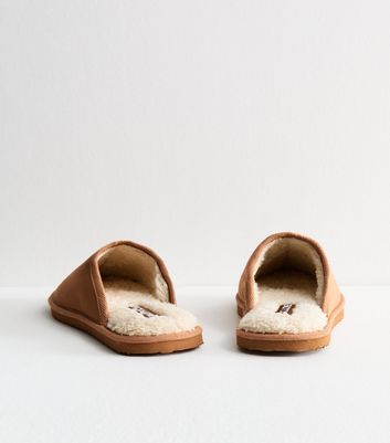 Jack & Jones Tan Faux Suede Slippers 4 Jack & Jones Tan Faux Suede Slippers