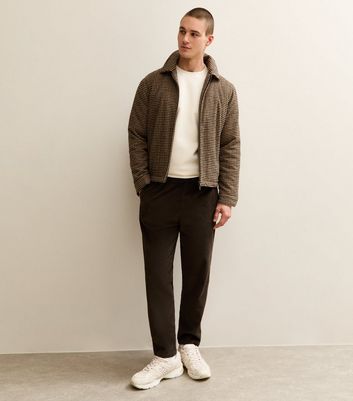 Brown Relaxed Pull On Drawstring Waist Corduroy Trousers 3 Brown Relaxed Pull On Drawstring Waist Corduroy Trousers