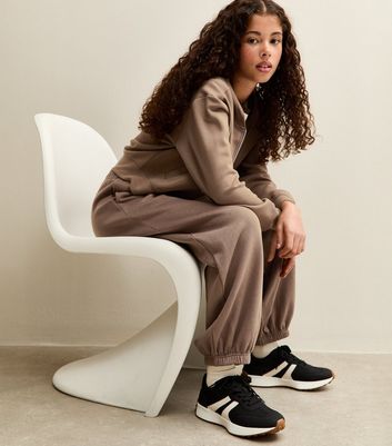 Girls Camel Oversized Joggers