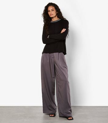 Apricot Black Metallic Trim Top