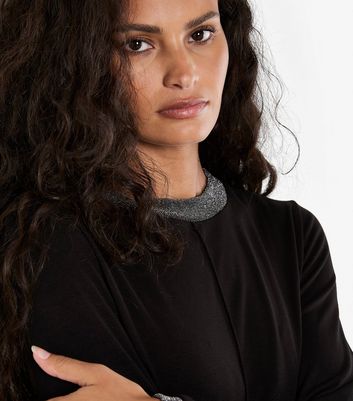 Apricot Black Metallic Trim Top 4 Apricot Black Metallic Trim Top