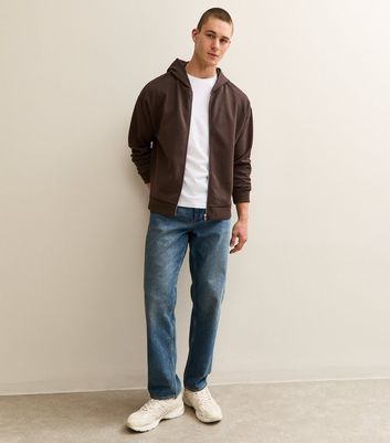 Brown Oversized Zip Through Hoodie 3 Brown Oversized Zip Through Hoodie