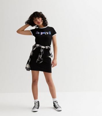 Girls Black Ring- Zip School Tube Skirt 5 Girls Black Ring- Zip School Tube Skirt