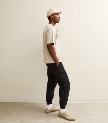 Black Relaxed Cuffed Cargo Trousers 4 Black Relaxed Cuffed Cargo Trousers