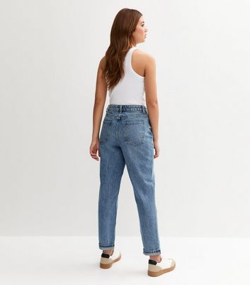 Girls Blue Mom Jeans 5 Girls Blue Mom Jeans
