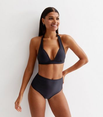 Black High Waist Bikini Bottoms
