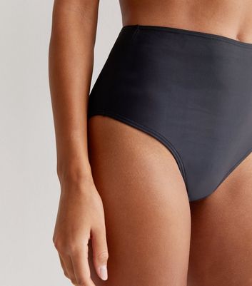 Black High Waist Bikini Bottoms