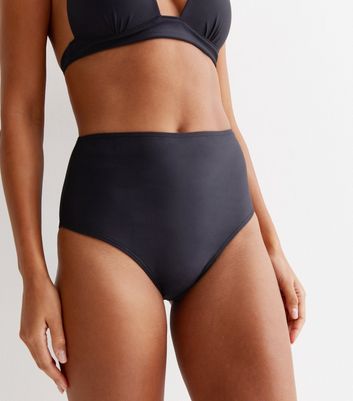 Black High Waist Bikini Bottoms 3 Black High Waist Bikini Bottoms