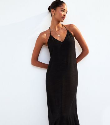 Black Beaded Back Maxi Dress 4 Black Beaded Back Maxi Dress